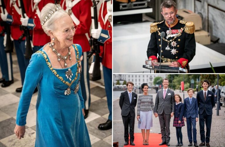 Denmark’s Queen Margrethe strips grandchildren of prince and princess titles