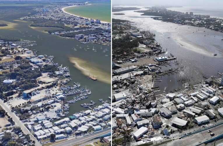 Hurricane Ian before and after photos