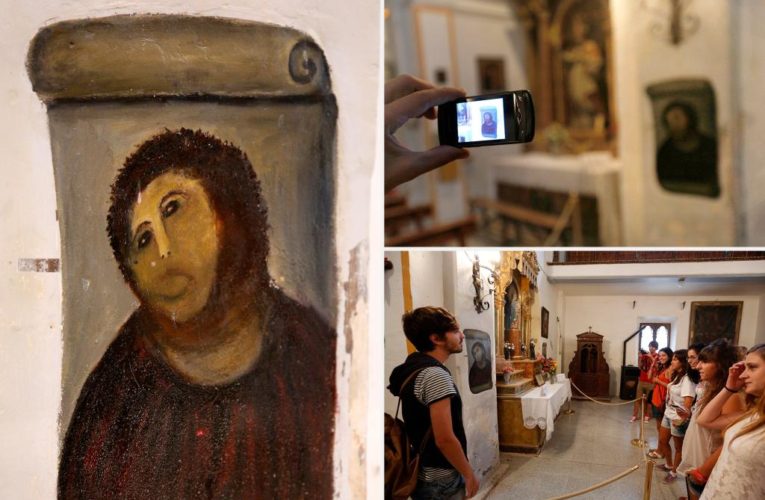 Spanish town marks anniversary of botched ‘Ecce Homo’ fresco