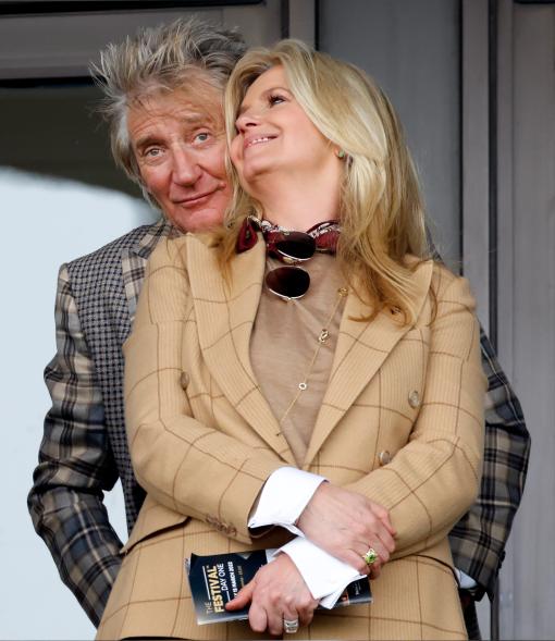 A picture of Penny Lancaster and her husband, singer Rob Stewart.