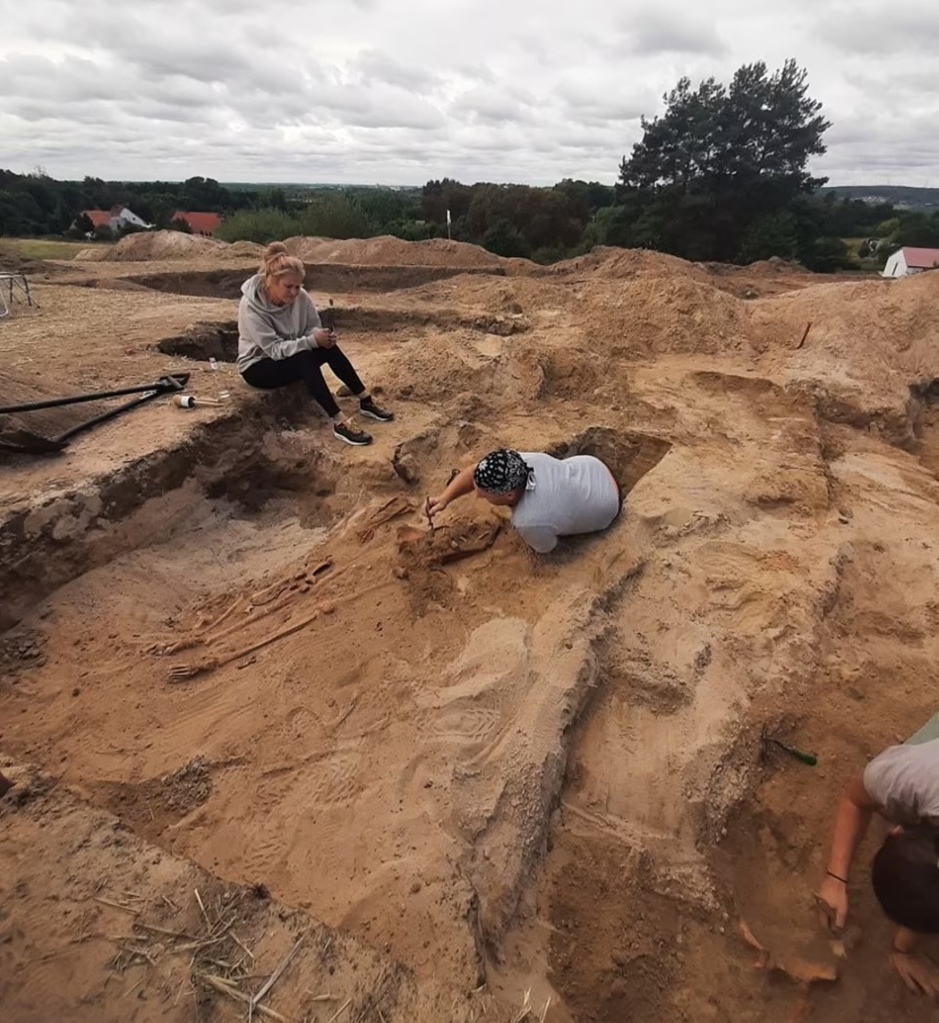 The dig was conducted in the town of Pien, in Poland's south. 