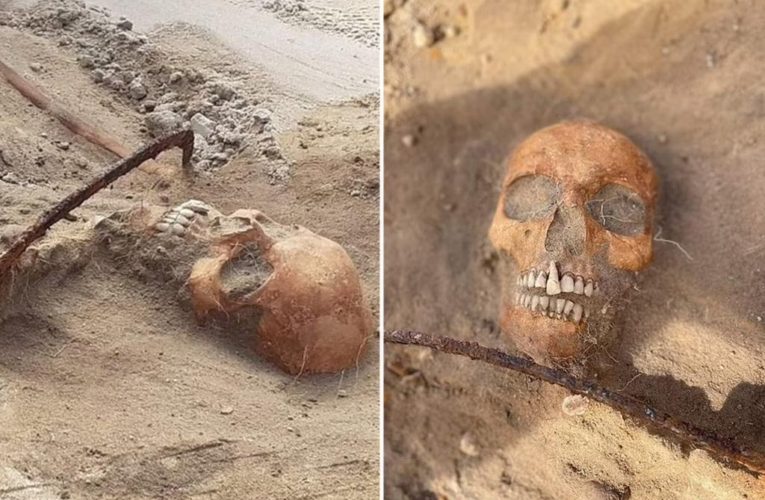Padlocked, restrained female ‘vampire’ discovered in 17th-century graveyard