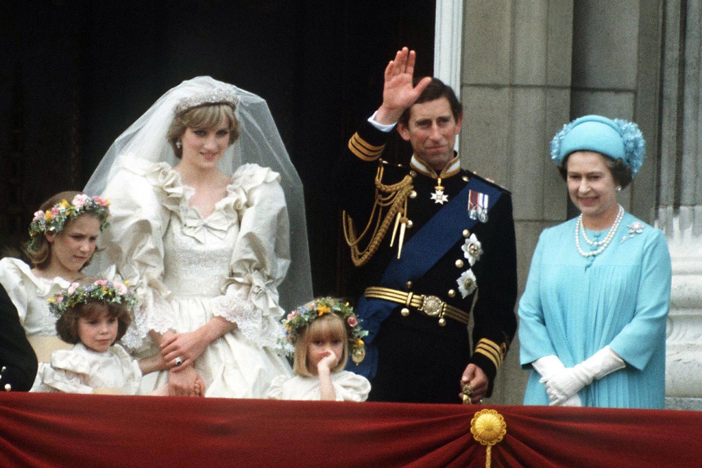 Princess Diana, seen here on her 1981 wedding day to Prince Charles, was originally terrified of her new mother-in-law, Queen Elizabeth, even though the young bride was hardly an outsider.