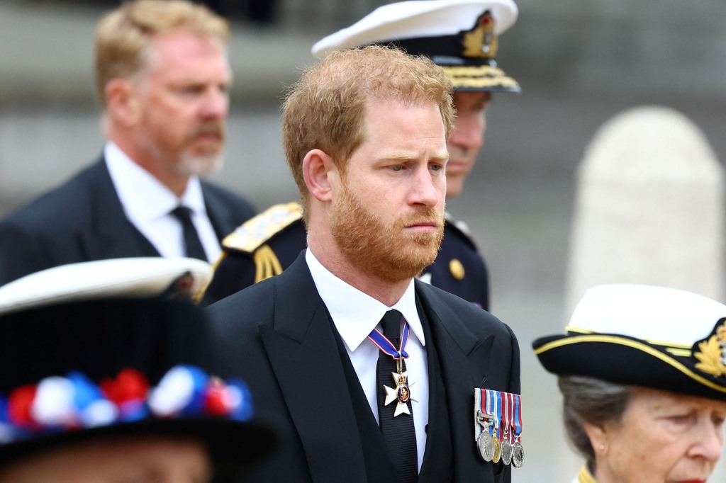 Harry was unable to sport his military uniform at his grandmother's funeral, despite his service in Afghanistan. 