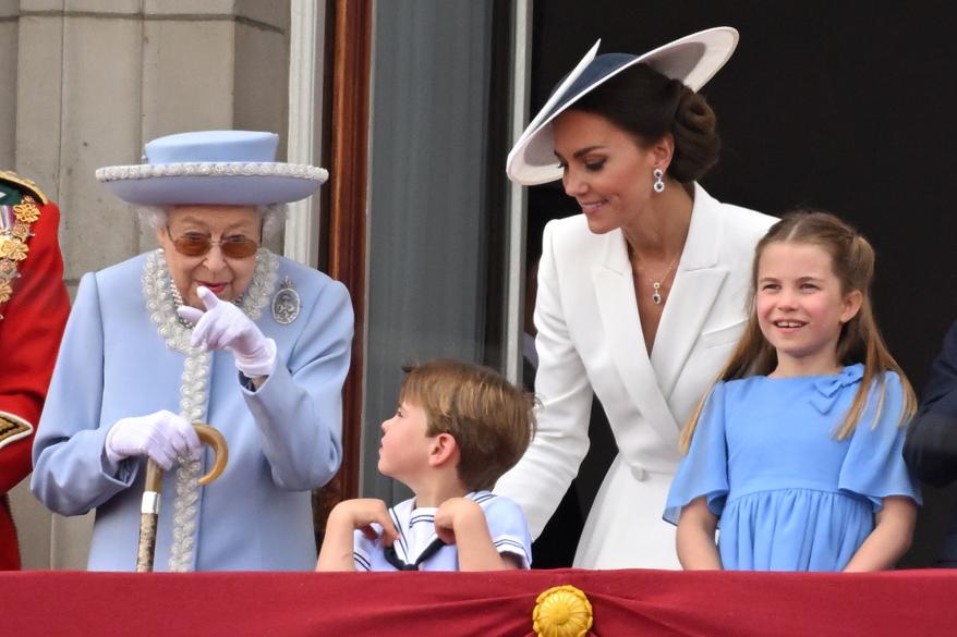 The Queen and other royals attempted to quiet Prince Louis' tantrum to no avail.