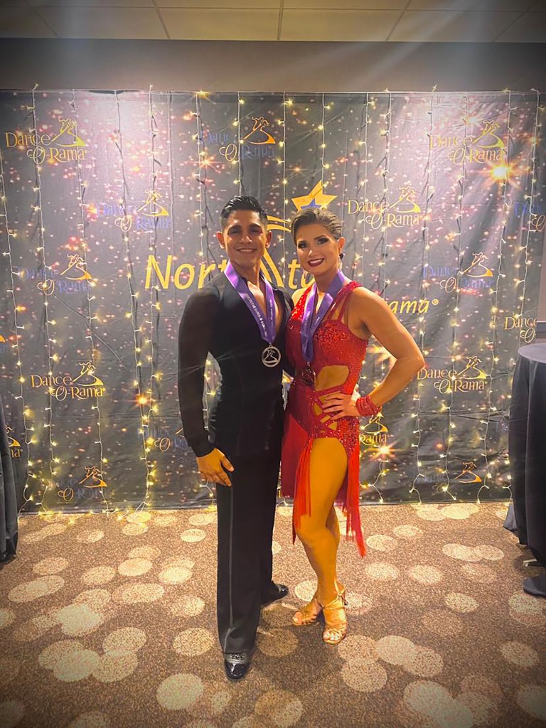Castellano, left, is a professional ballroom dancer and dance instructor from Orlando. 