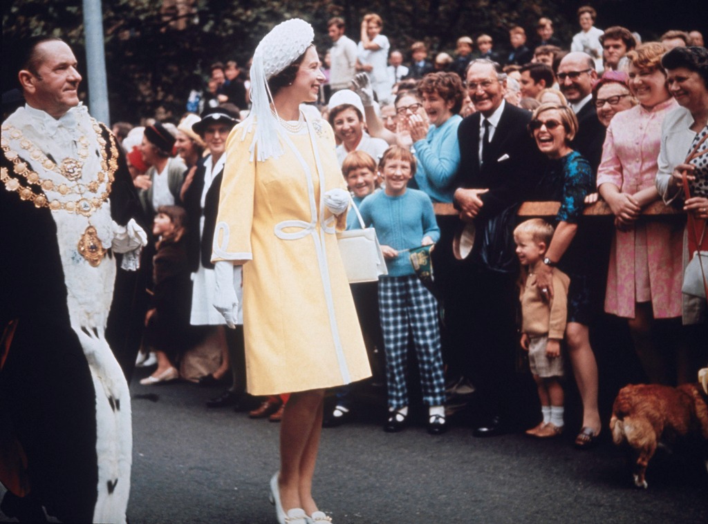 The Queen is pictured during a Royal Tour of Australia in 1970. 