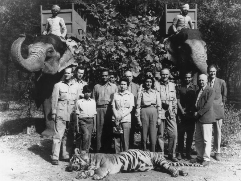 In 1961, more than 20 years before the IUCN officially declared tigers endangered, Queen Elizabeth, Prince Philip, Prince Jagat-Singh and the Maharanee of Jaipur posed with a dead tiger, which Philip had shot on a hunting excursion in India.