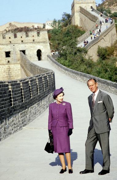Also during her China trip, the Queen And Prince Philip visited the Great Wall Of China at Badaling, near Beijing.