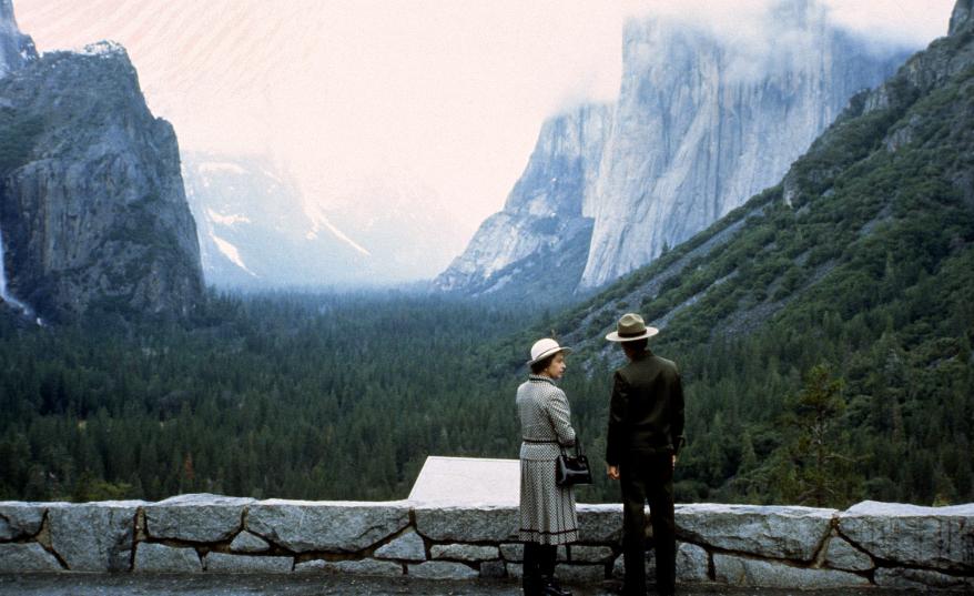 A lover of the outdoors, Queen Elizabeth spent time in Yosemite National Park during a tour of the United States in 1983.