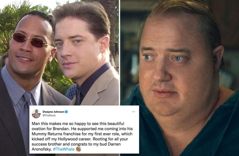 Why Dwayne Johnson is happy for his ‘brother’ Brendan Fraser