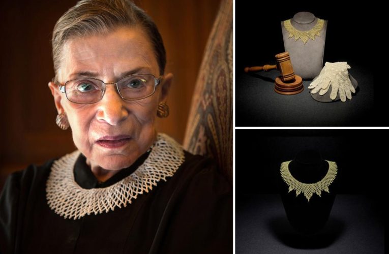 RBG’s judicial collar up for auction, estimated to sell for $5K