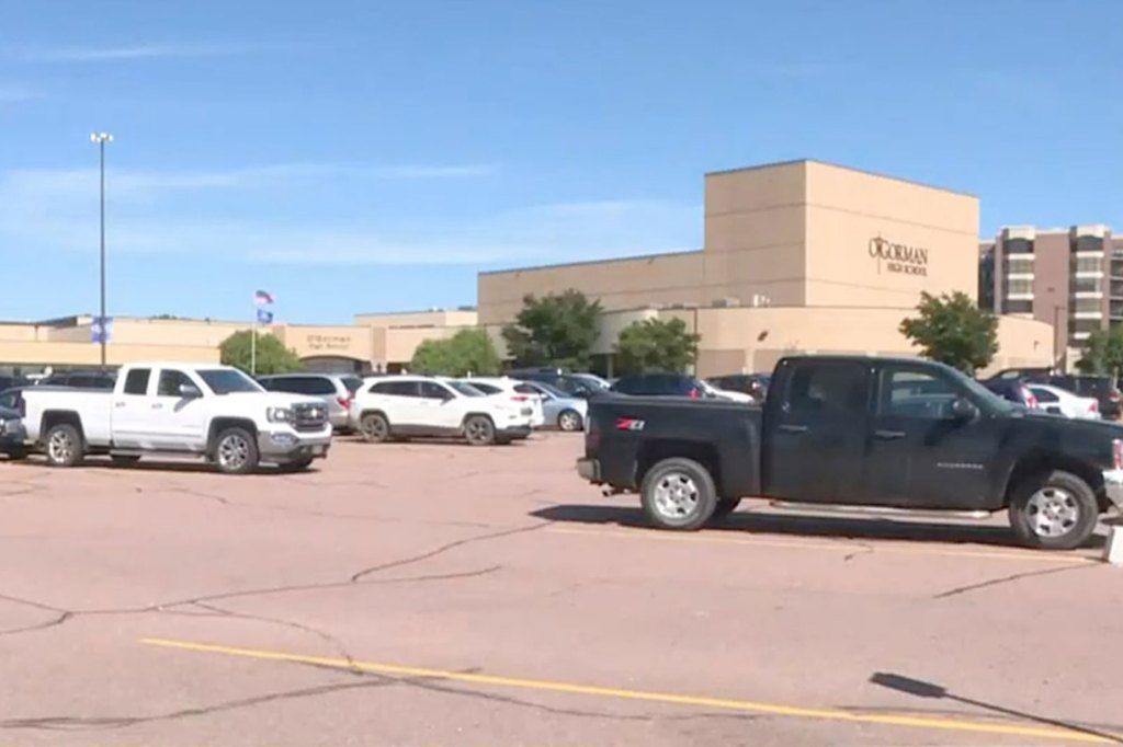 The outside of O’Gorman High School in Sioux Falls.