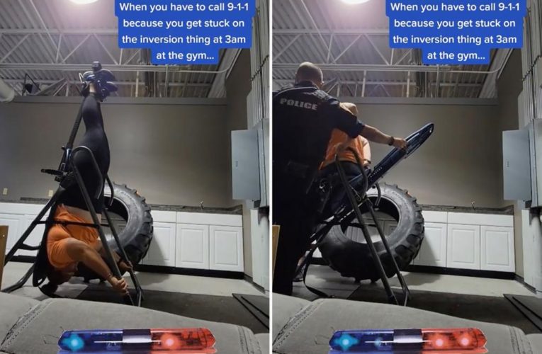 Woman stuck upside-down in exercise machine calls 911 for help: ‘So embarrassing’