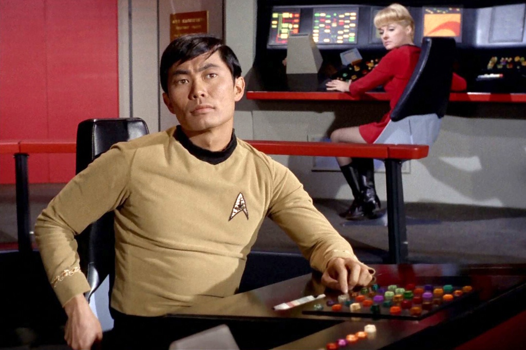 George Takei as Hikaru Sulu in the STAR TREK: THE ORIGINAL SERIES episode, "Assignment: Earth." Season 2, episode 26.  