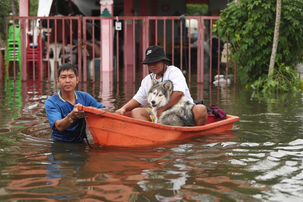 The flooding in Thailand has reportedly displace 5,000 people and killed one person.