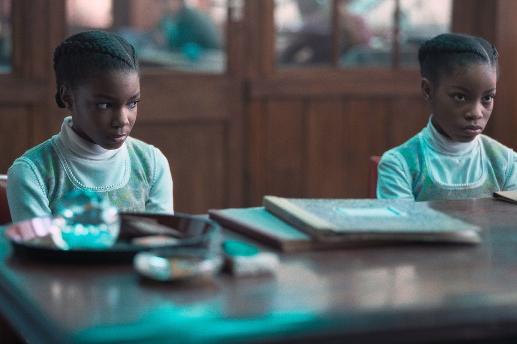 Leah Mondesir-Simmonds (left) and Eva-Arianna Baxter play the Gibbons sisters at an early age in 'The Silent Twins,' out Friday.