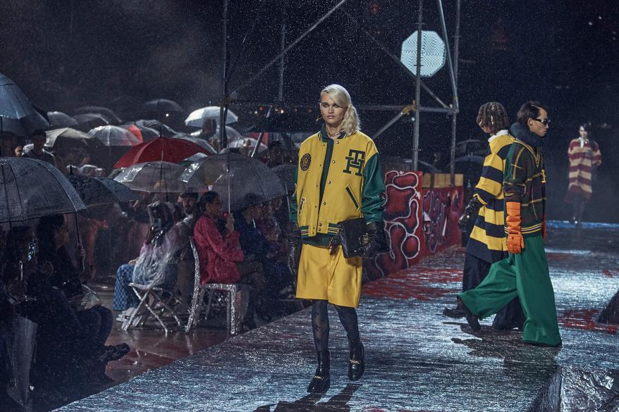 Tommy Hilfiger recreated Warhol's Factory for the show.