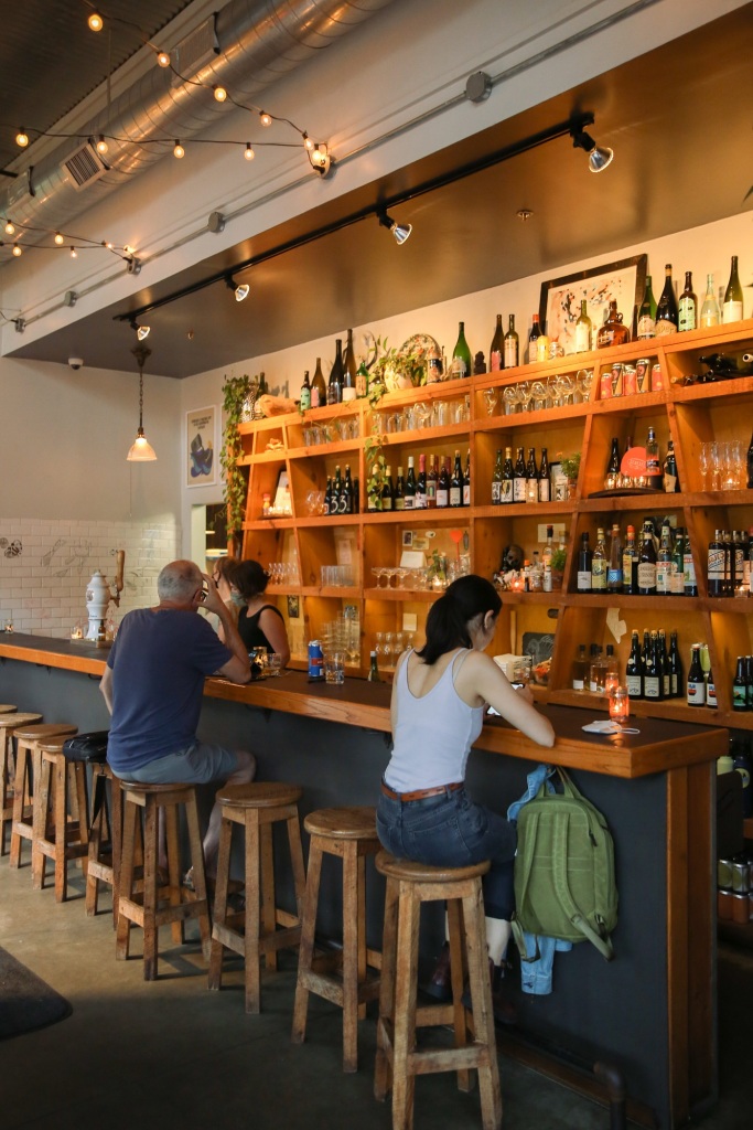 Interior of patrons at Oberlin.