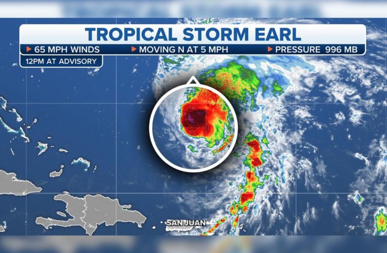 Tropical Storm Earl forecast to become Atlantic’s first major hurricane