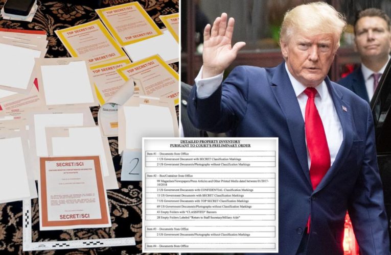 Detailed inventory of Trump Mar-a-Lago FBI raid released