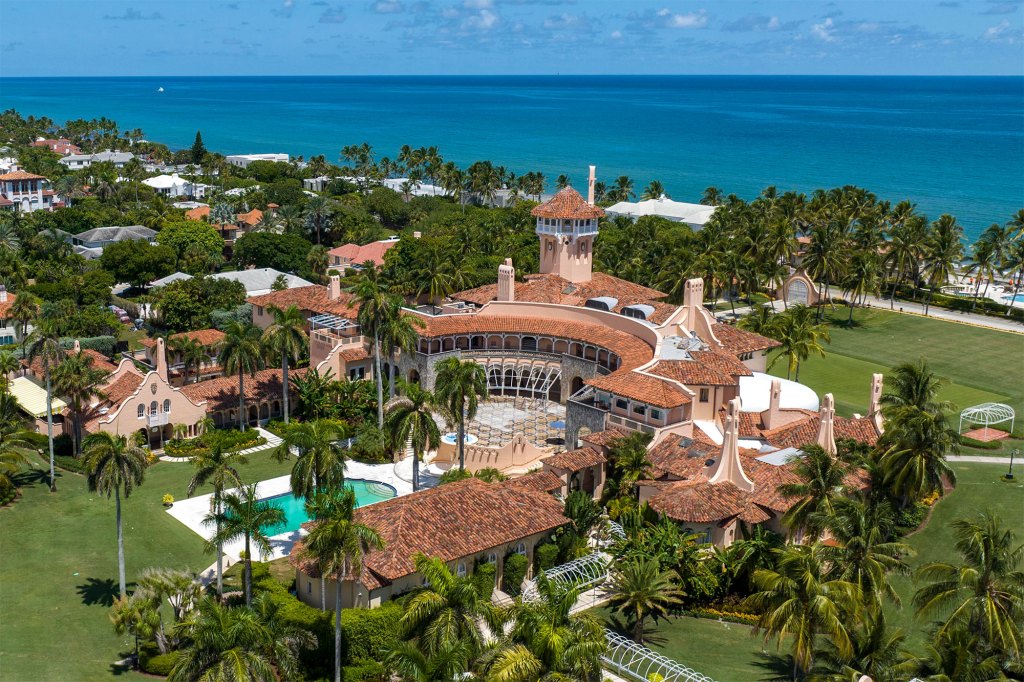 aerial view of Mar-a-Lago