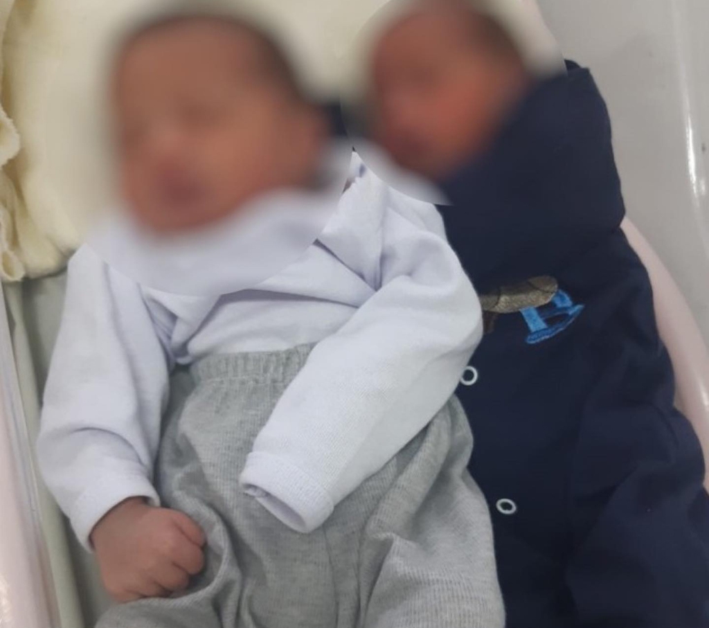 Photo shows twin brother from different fathers, undated photo. A 19-year-old woman had the twins from different fathers after having sex with two men on the same day in Mineiros, Brazil.