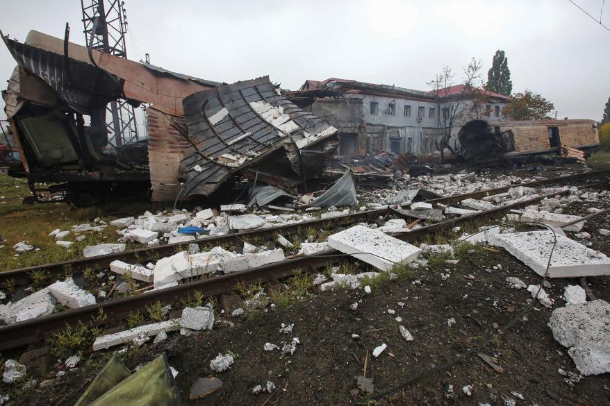 Russian forces continue to target railway stations in Kharkiv, Ukraine.