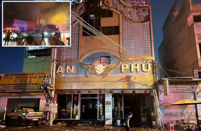 Vietnam karaoke bar fire leaves at least 32 dead