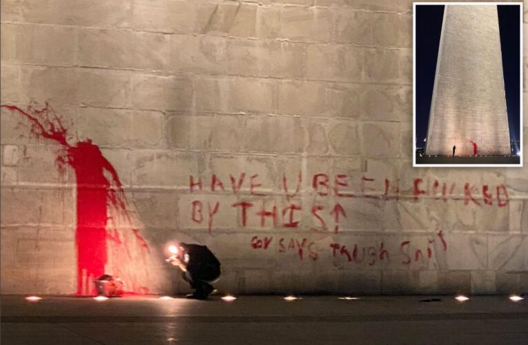 Man arrested for defacing Washington Monument with red paint