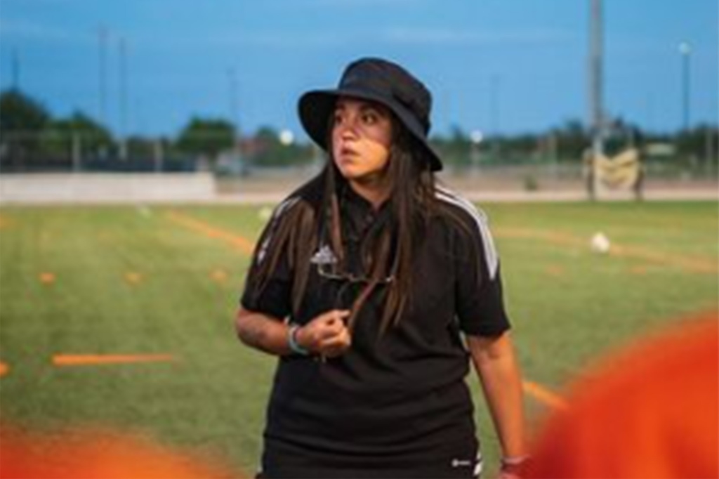 Carla Tejas, the women’s soccer head coach of the University of Texas Permian Basin