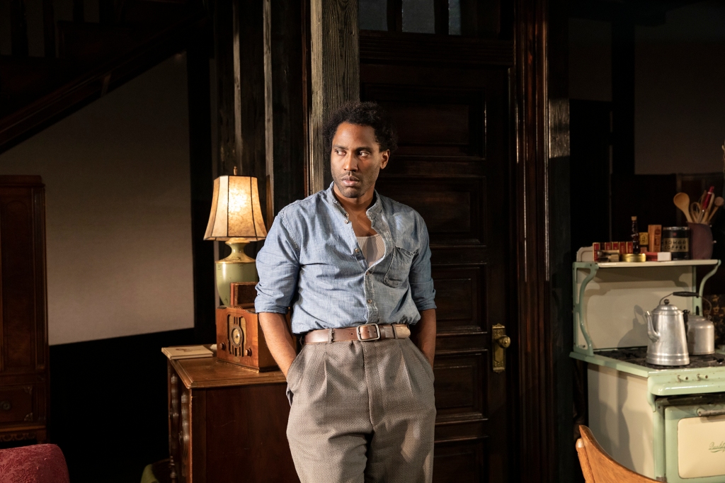 Boy Willie (John David Washington) shows up in Pittsburgh with news in 
"The Piano Lesson." 