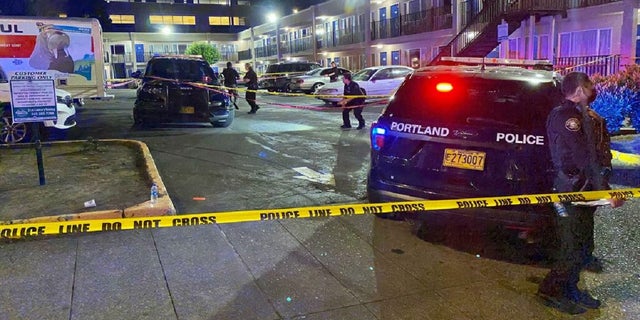 Portland Police released an image of the crime scene here a man was fatally shot by police on June 25, 2021