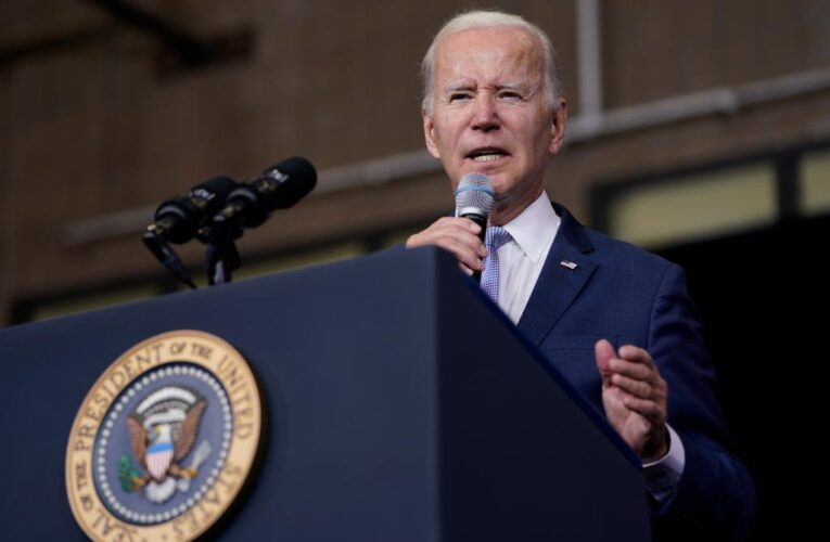 Biden boosts coffee machine tax credit in flub-filled speech