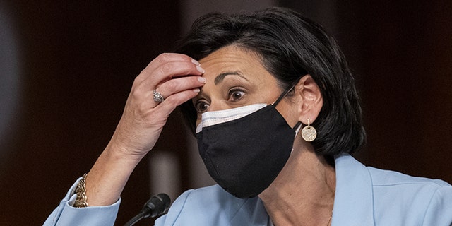 Rochelle Walensky, Director of the U.S. Centers for Disease Control and Prevention (CDC), speaks during a Senate Health, Education, Labor, and Pensions Committee hearing in Washington, D.C., U.S., on Tuesday, Jan. 11, 2022. 