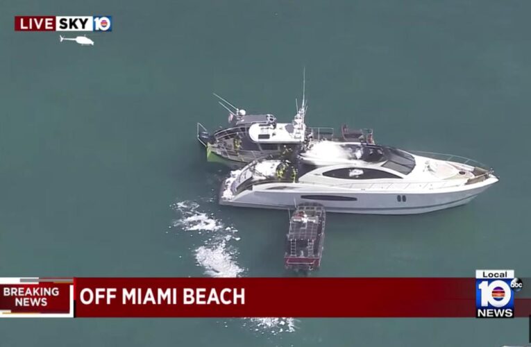 Miami yacht fire force passengers to jump ship