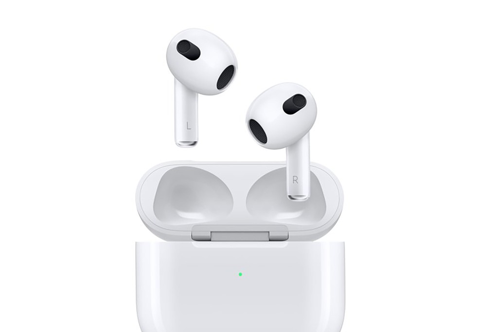 A white case of AirPods 