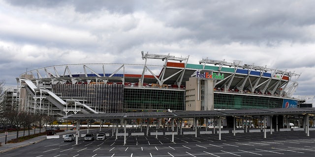 FedEx Field before a game between the Seattle Seahawks and the Washington Football Team Nov. 29, 2021, in Landover, Md.