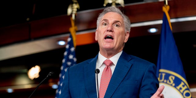 McCarthy warned Tuesday, Oct. 18, that Republicans will not write a "blank check" for Ukraine if they win back the House majority.