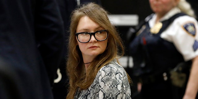 Anna Sorokin sits at the defense table during her trial at New York State Supreme Court, in New York, Monday, April 22, 2019. Sorokin, who claimed to be a German heiress, is on trial on grand larceny and theft of services charges