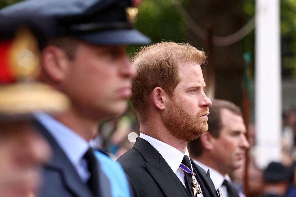 William, Prince of Wales and Britain's Prince Harry