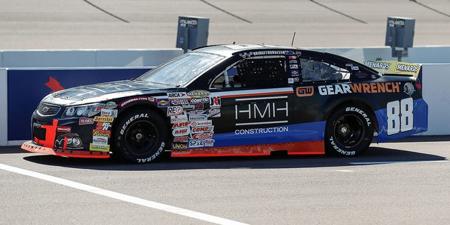 Bridget Burgess, driver of the #88 HMH Construction Chevrolet, lines up before the ARCA Menards Series General Tire 150 on March 11, 2022, at Phoenix Raceway in Avondale, Arizona.