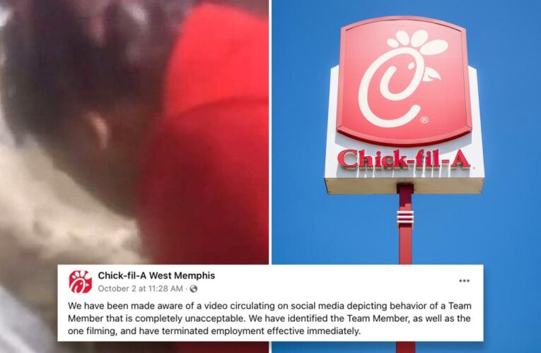 Sickening video shows Chick-fil-A worker spitting into batter