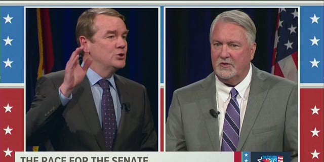 Democratic Sen. Michael Bennet and Republican Joe O'Dea faced off in a Colorado Senate debate Friday. 