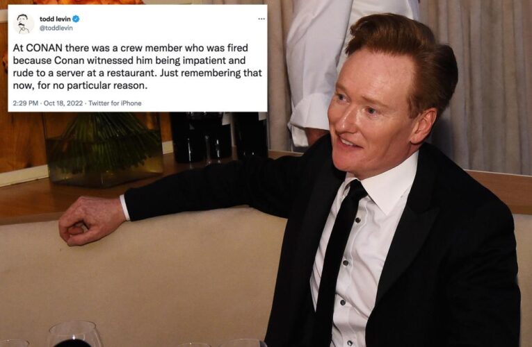 Conan O’Brien reportedly fired staffer after ‘rude’ restaurant incident