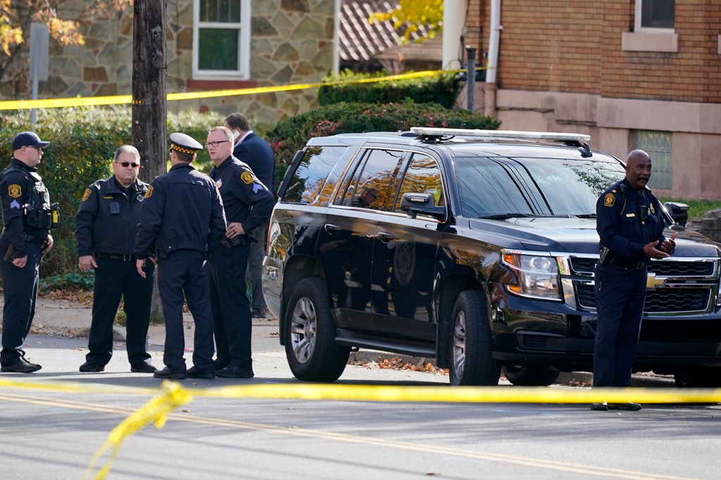 Cops outside church