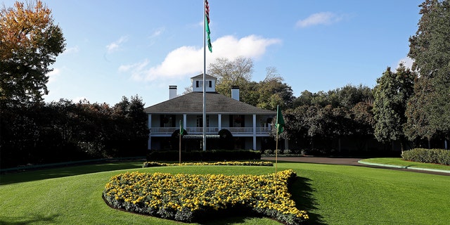 The clubhouse during a practice round prior to the Masters on Nov. 9, 2020, in Augusta, Georgia.