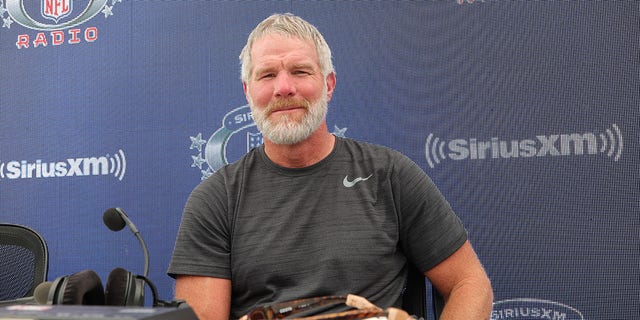 Former NFL player Brett Favre attends day 3 of SiriusXM At Super Bowl LVI on Feb. 11, 2022 in Los Angeles.