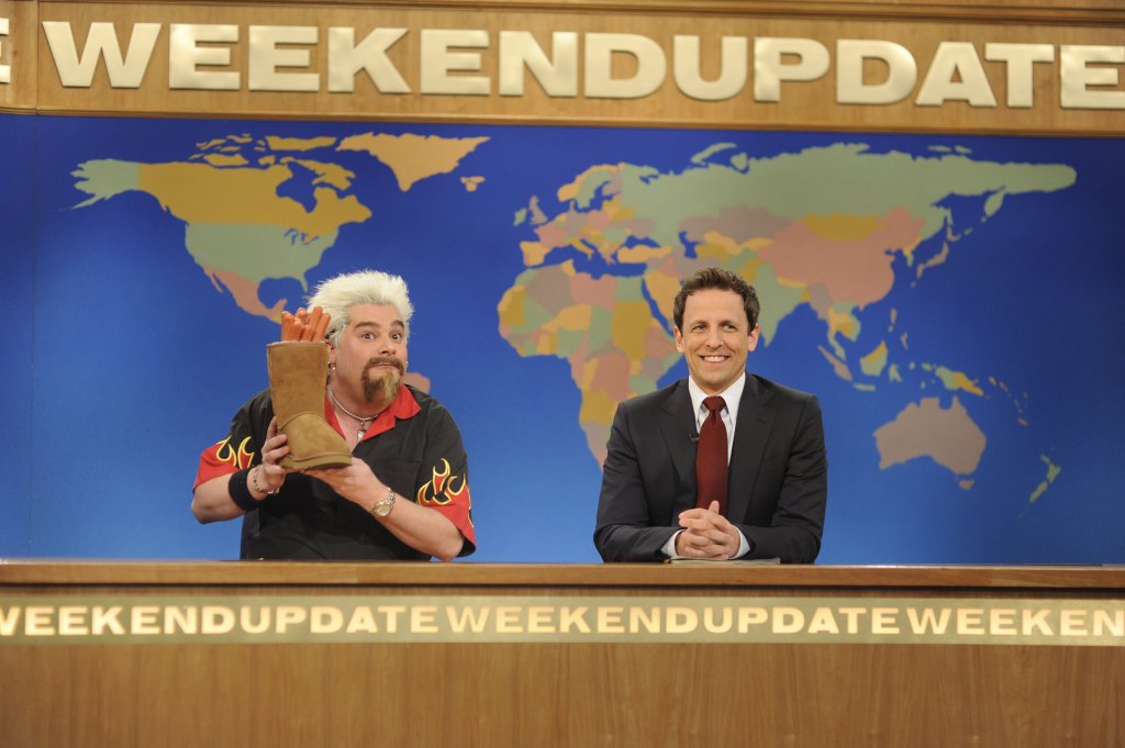 Bobby Moynihan as Guy Fieri on "Saturday Night Live."