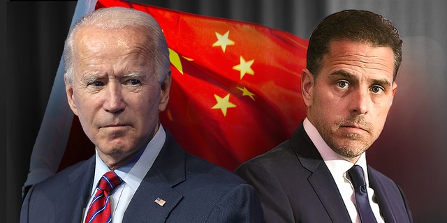 Photo illustration of President Biden and his son Hunter Biden.